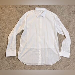 Long sleeve smoking shirt, Brioni, white